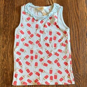 Matilda Jane Popsicle Print Tank Top - Light Blue and Red